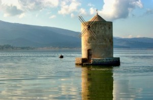 Orbetello Toscana mulino laguna