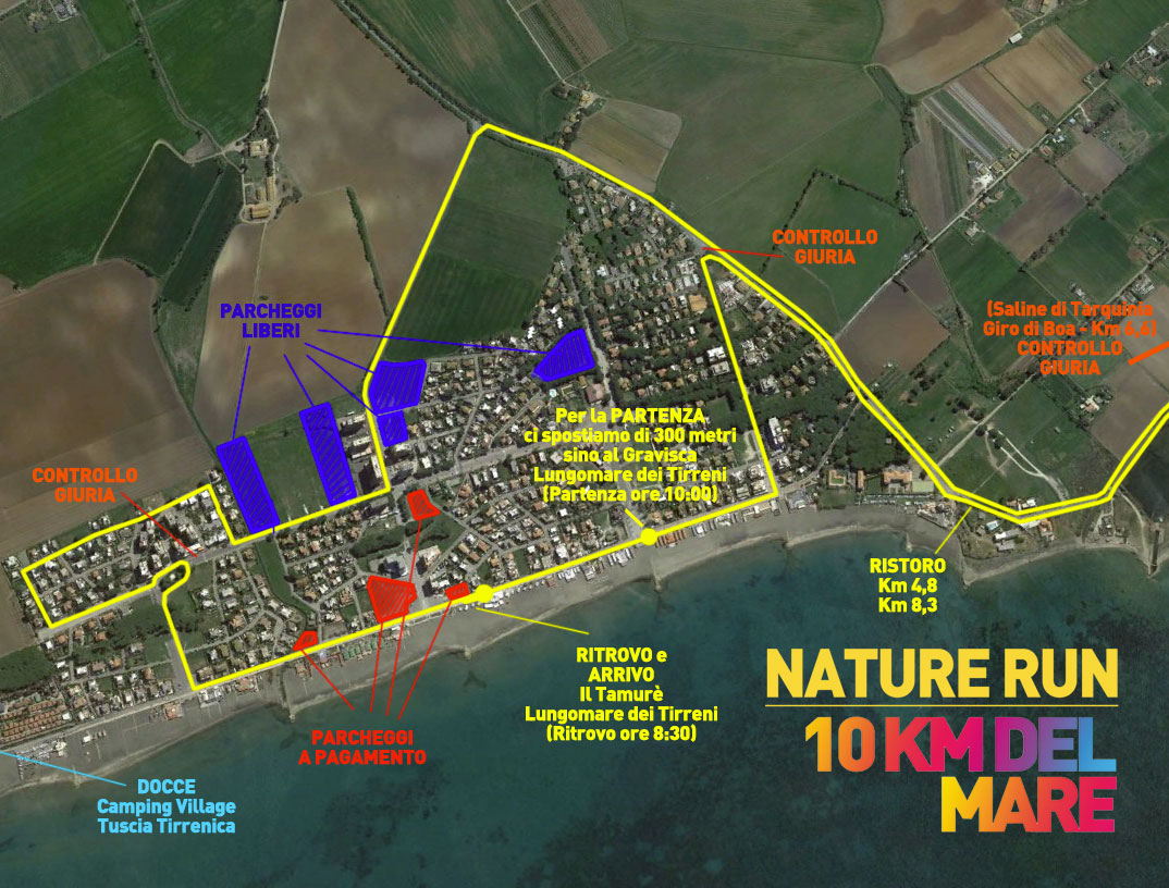 Mappa logistica Tarquinia Lido