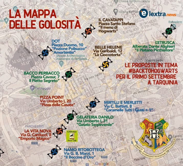 Back To Hogwarts - Tarquinia 2025 - La Mappa delle Golosità
