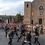 Duello in armatura a Bolsena nella rievocazione del 1328 – figuranti in azione