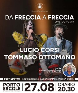 Lucio Corsi in concerto a Porto Ercole