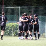 I giocatori del Tarkna festeggiano una rete