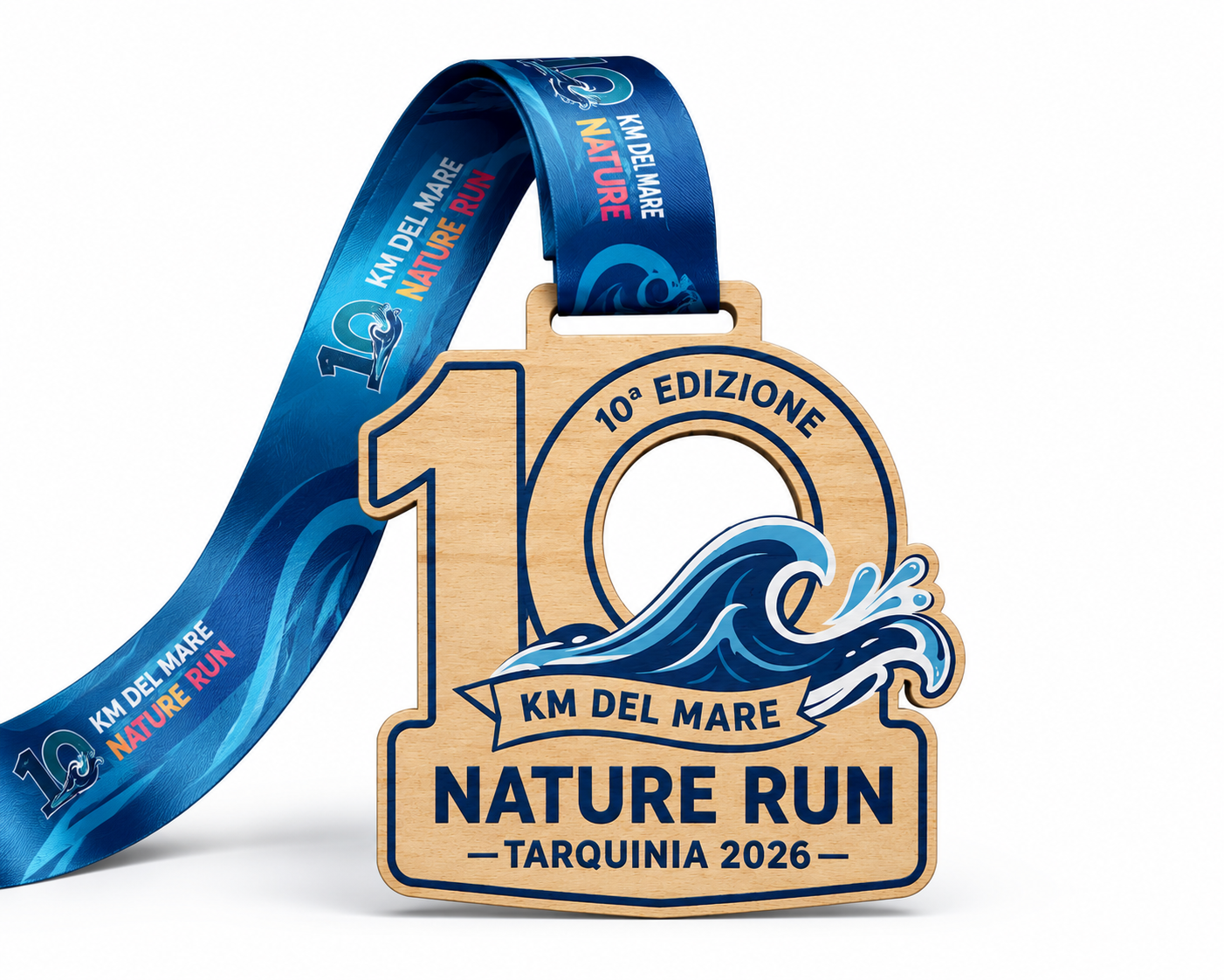 Medaglia celebrativa della 10 km del Mare Nature Run 2026